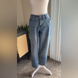 a.n.a Women's Boyfriend Jeans - Light Blue